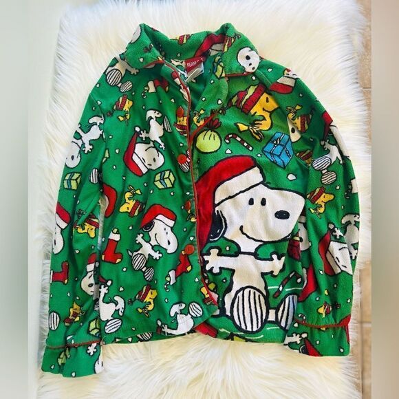 Peanuts snoopy Christmas two piece pajamas! - Picture 1 of 2